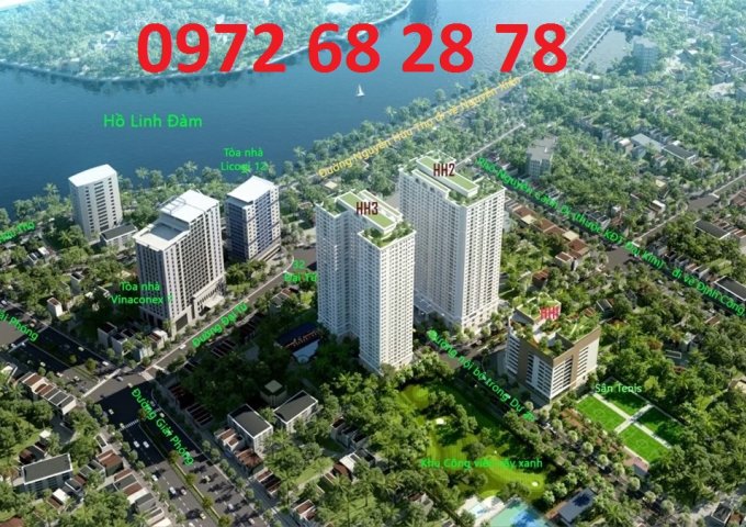 Bán thu hồi vốn 2 CHCC Eco Lake View, Hoàng Mai 102,7m - 2,7 tỷ, 75m2 - 1,9 tỷ LH: 0972682878