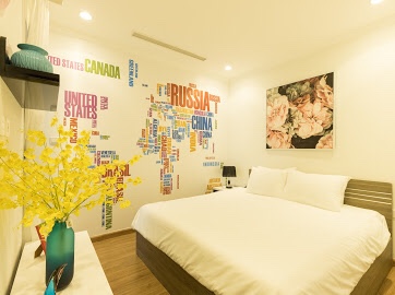 948622985 Cho thuê căn hộ Five Star - số 2 Kim Giang 75 m2 - 2 phòng ngủ đầy đủ nội thất đẹp - sang trọng, giá 10 triệu/tháng.