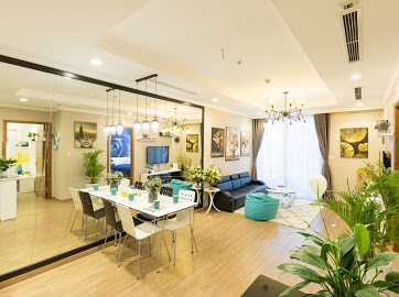 948622985 Cho thuê căn hộ Riverside Garden - 349 Vũ Tông Phan 126 m2 - 3 phòng ngủ đầy đủ nội thất đẹp - sang trọng, giá 15 triệu/tháng.