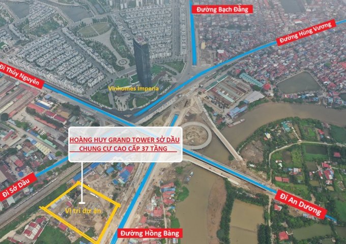Bán Chung cư Hoàng Huy Grand Tower - View Vinhome - Giá chỉ 1,6 tỷ - Siêu tốt cho đầu tư 
