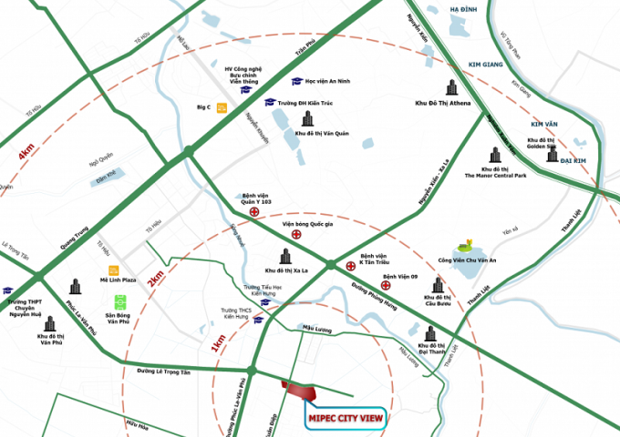Dự án Mipec Kiến Hưng Hà Đông chỉ từ 16,5tr/m2 lh 0971633628