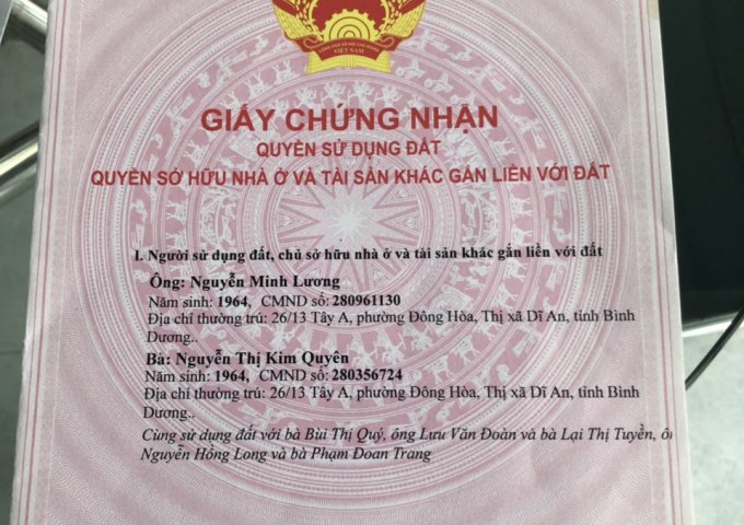 Chính chủ cần bán lô đất 119,7m Gần KCN Phước Đông, Gò Dầu, Tây Ninh.