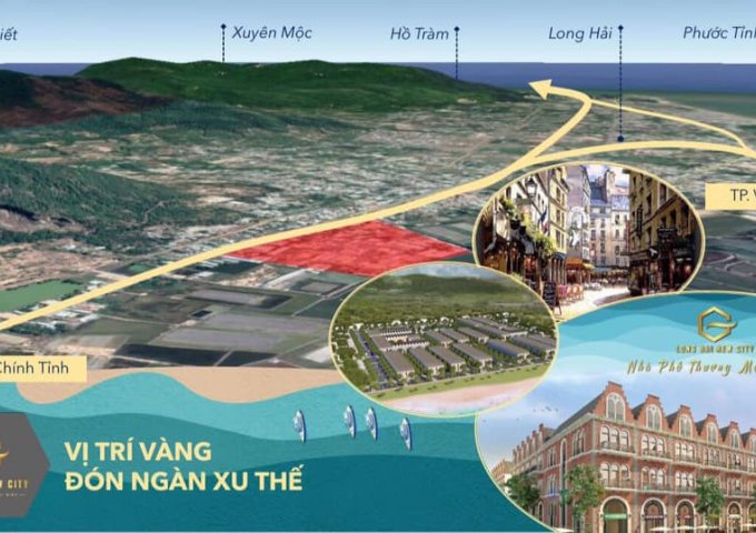Khu dân cư Long Hải New City sổ đỏ từng nền, ngay mặt tiền đường tỉnh lộ 44a