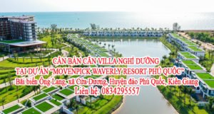 CẦN BÁN CĂN VILLA NGHỈ DƯỠNG TẠI DỰ ÁN 