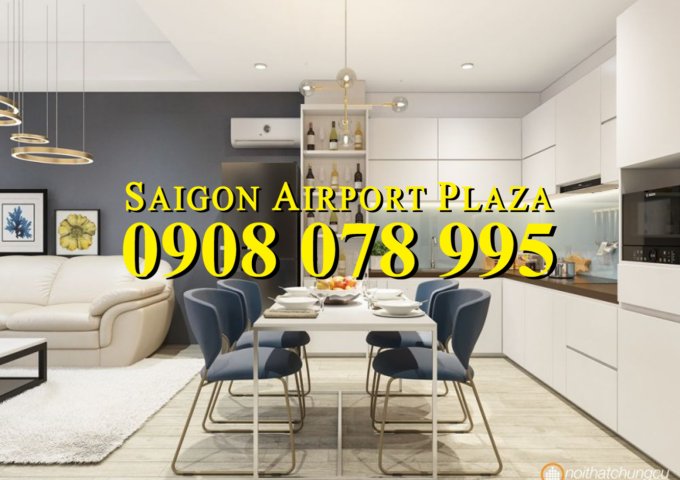 Cho thuê căn hộ Saigon Airport, Bạch Đằng, Q Tân Bình, 3PN, DT 125m2, full nội thất. LH: 0908078995