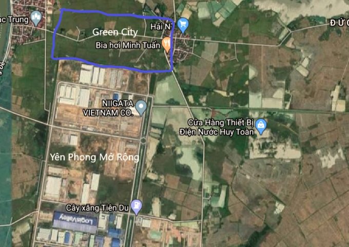 Đất kinh doanh liền kề khu công nghiệp Yên Phong Mở Rộng - Bắc Ninh lh: 0932221236