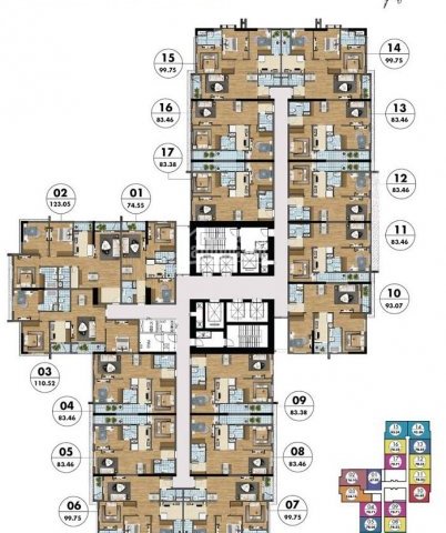 Bán gấp CH Sapphire 3 Goldmark căn 1617 (83,46m2) và căn 1506 (99m2) giá 25 tr/m2