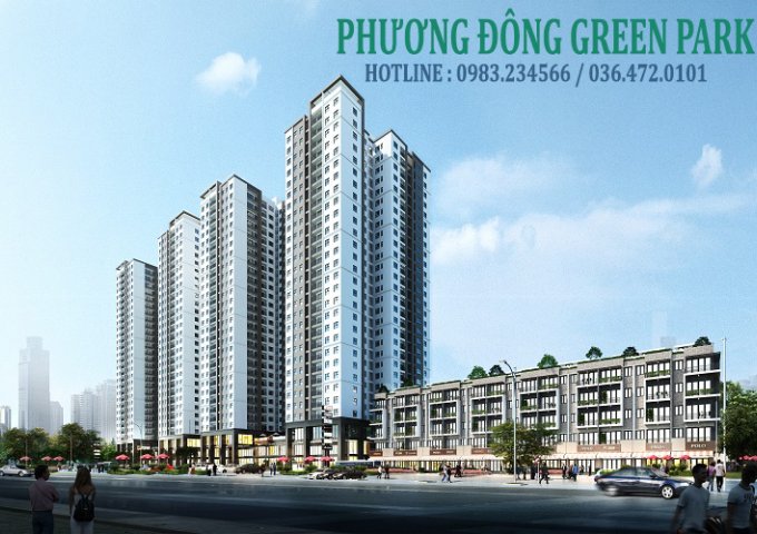 Phương Đông Green Park - căn hộ 2PN 1,3 tỷ duy nhất Q. Hoàng Mai, hỗ trợ trả góp. LH 093.234566