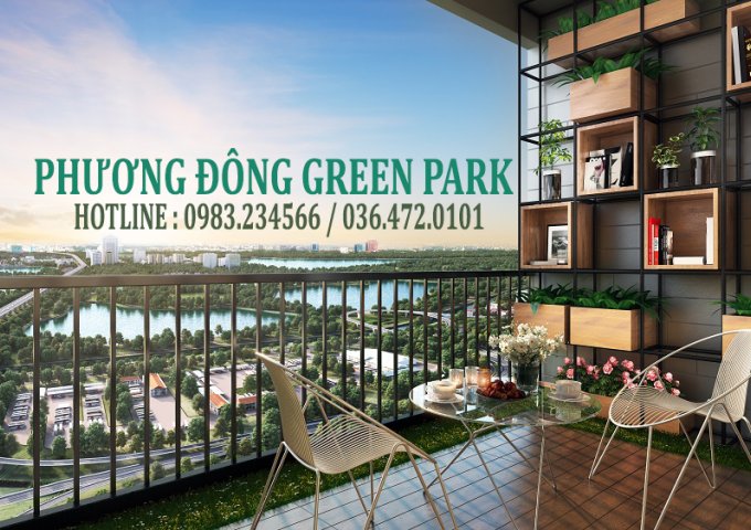 Phương Đông Green Park - căn hộ 2PN 1,3 tỷ duy nhất Q. Hoàng Mai, hỗ trợ trả góp. LH 093.234566