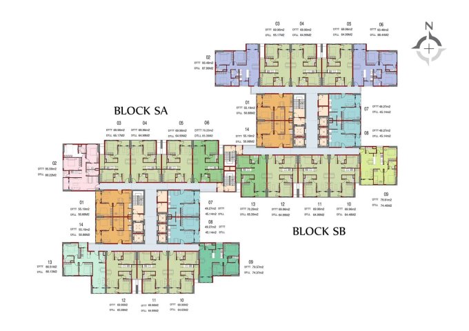 Bán căn hộ Thuộc dự án Block SB Charm Saphire city - Thành phố Dĩ An, Bình Dương