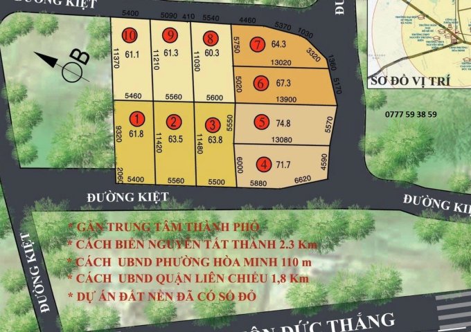 Bán đất tại Phường Hòa Minh, Liên Chiểu, Đà Nẵng diện tích 71m2