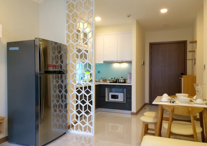 Cho thuê căn hộ Vinhomes 1PN nhà mới trang trí 100% thích hợp để ở giá 14 tr/tháng