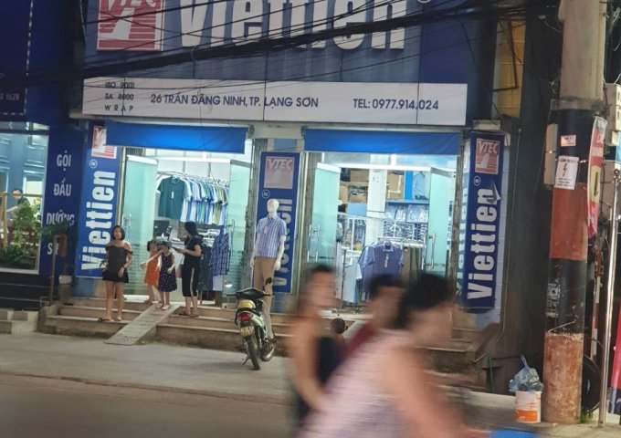 Cần bán nhà 3 tầng mặt tiền đường Trần Đăng Ninh trung tâm TP. Lạng Sơn, tiện kinh doanh