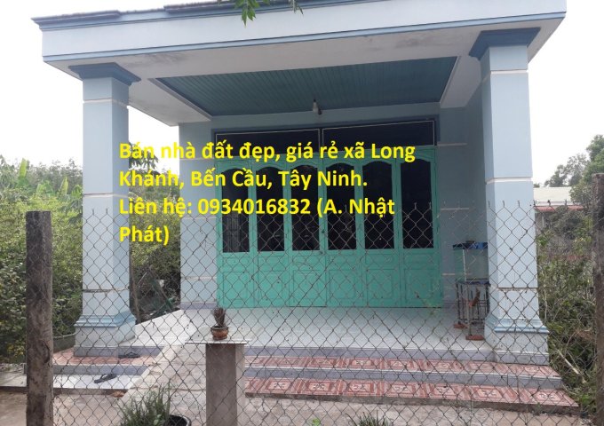 Bán nhà đất đẹp, giá rẻ xã Long Khánh, Bến Cầu, Tây Ninh