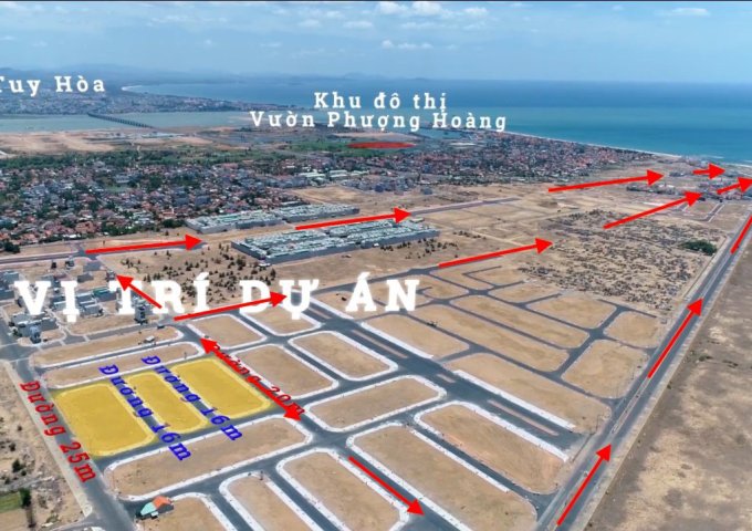 CC bán lô đất có sổ - hạ tầng đẹp 100% gần biển Tuy Hòa TT 12 tháng