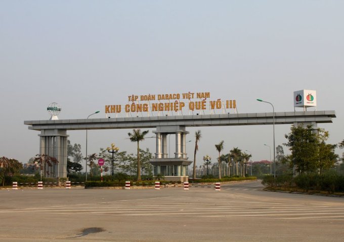 Bán đất KCN Quế Võ 3 Bắc Ninh 13500m2, 27.000m2 xây nhà xưởng