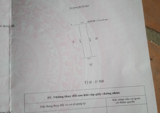 Bán Đất Vị Trí Đẹp Mặt Tiền Đường Bùi Thị Xuân, P. Tân Phú, Tp.Đồng Xoài