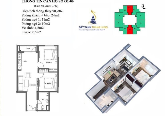 Bán gấp căn 59,9m2 tại Mipec City View Kiến Hưng Hà Đông với giá rẻ nhất thị trường-LH:0354657605