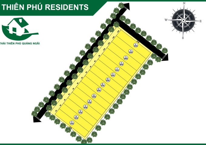 KDC Thiên Phú Residents DT từ 193-200m2 giá chỉ từ 3.3-3.7tr/m2.