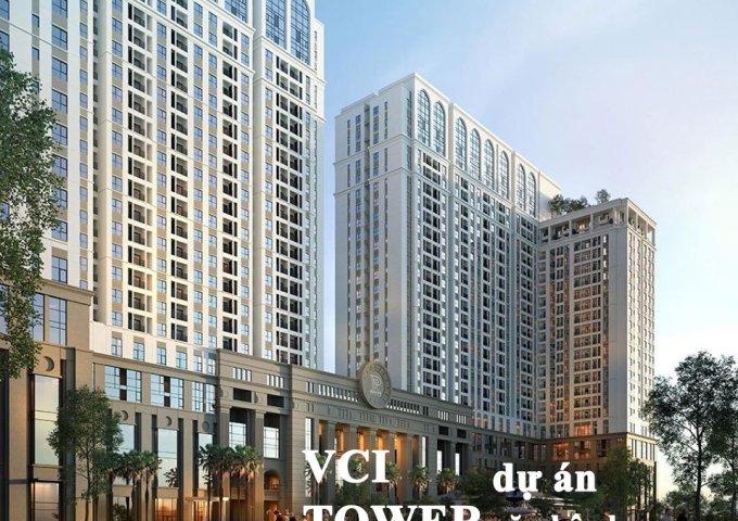 Ra mắt căn hộ cao cấp dự án VCI tower dt 68m2 căn góc nhìn view hồ +thành phố mặt đường 52 km3 chùa hà tiên vĩnh yên 