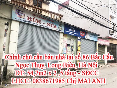 Chính chủ cần bán nhà tại số 86 Bắc Cầu, Ngọc Thụy, Long Biên, Hà Nội.SĐCC.