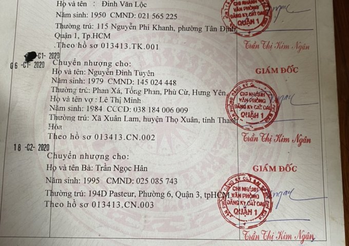 Cần bán nhà góc 2 mặt tiền 115 Nguyễn Phi Khanh, P. Tân Định, Q1. tp. HCM