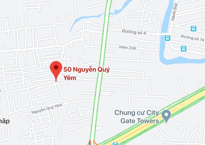 Bán nhà đường Nguyễn Quý Yêm Bình Tân. Ngay An Dương Vương  4x12.5m 1L	