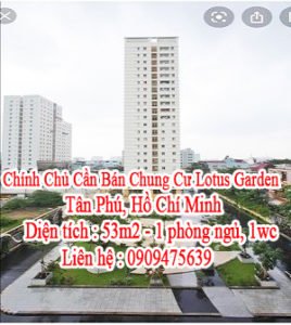 Chính Chủ Cần Bán Chung Cư - Lotus Garden, Tân Phú, Hồ Chí Minh