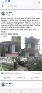 Cần bán gấp hơn 1000m2 đất + nhà 2 tầng tại xã Trung Sơn, Đô Lương, Nghệ An