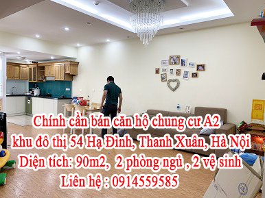 Chính chủ cần bán căn hộ chung cư A2  khu đô thị 54 Hạ Đình, Thanh Xuân, Hà Nội