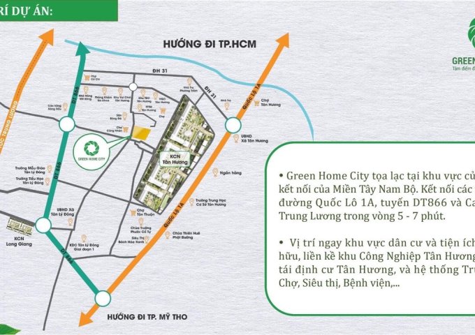 Khu dân cư hiện hữu cần bán tại Khu công nghiệp Tân Hương và trung tâm thương mại Tân Hương 