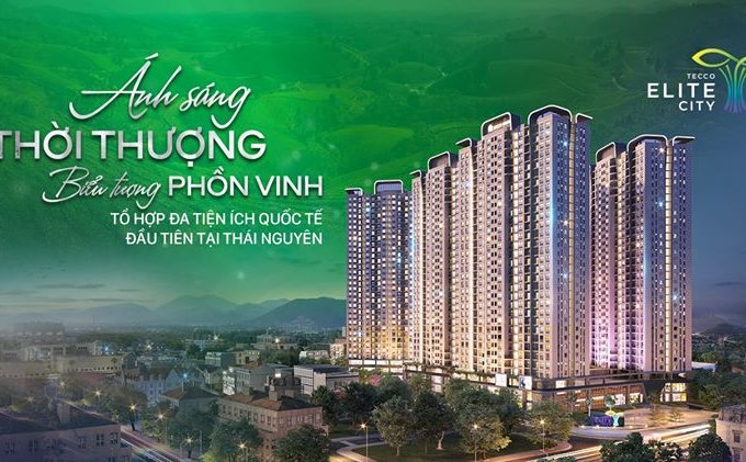 Mở bán đợt đầu căn hộ cao cấp Tecco Elite City tại Thái Nguyên