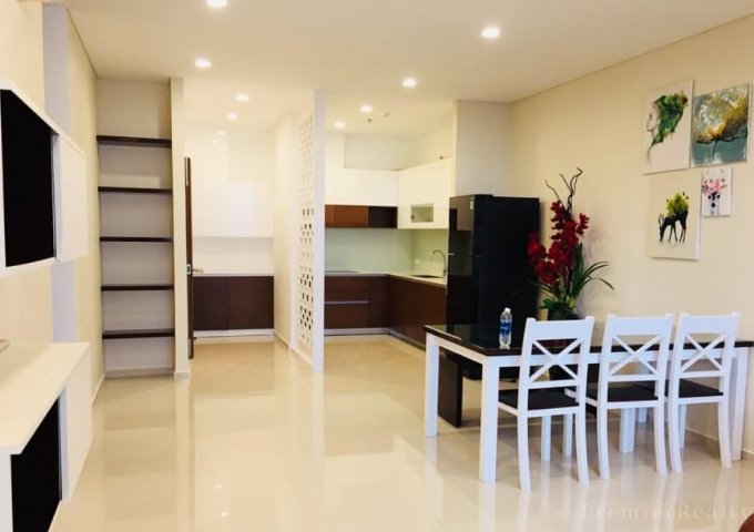 Cho thuê căn hộ Pearl Plaza-Q. Bình Thạnh, 2PN_101m2, full nội thất, tầng trung, view sông SG và Landmark81