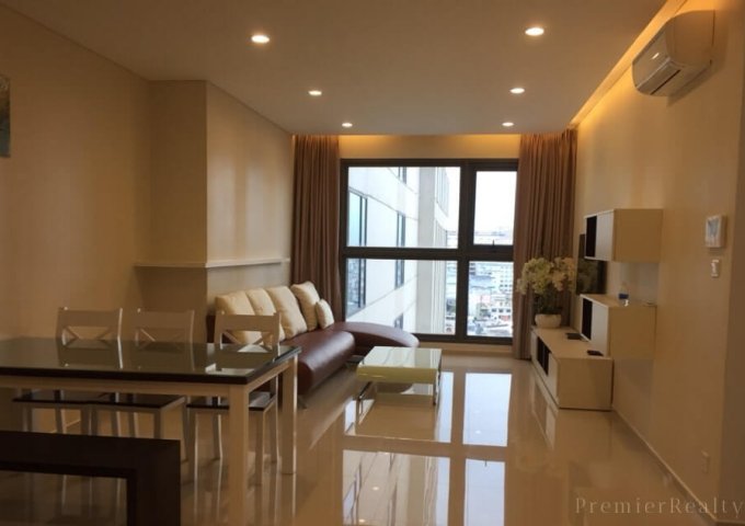 Cho thuê căn hộ Pearl Plaza-Q. Bình Thạnh, 2PN_101m2, full nội thất, tầng trung, view sông SG và Landmark81