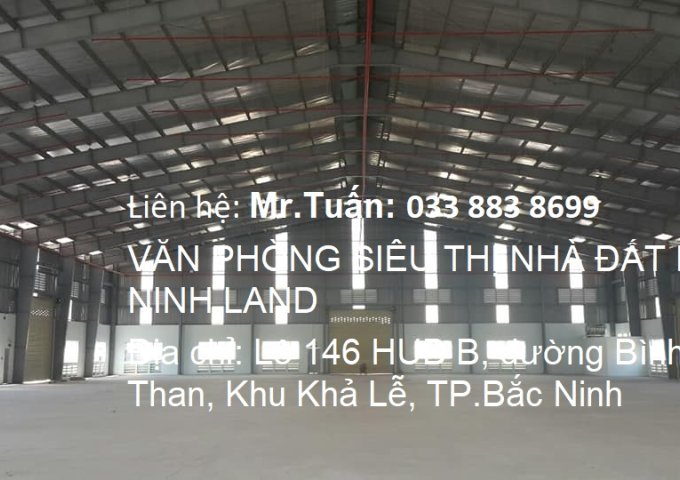  Cho thuê kho 280m2 tại trung tâm khu Võ Cường, TP.Bắc Ninh