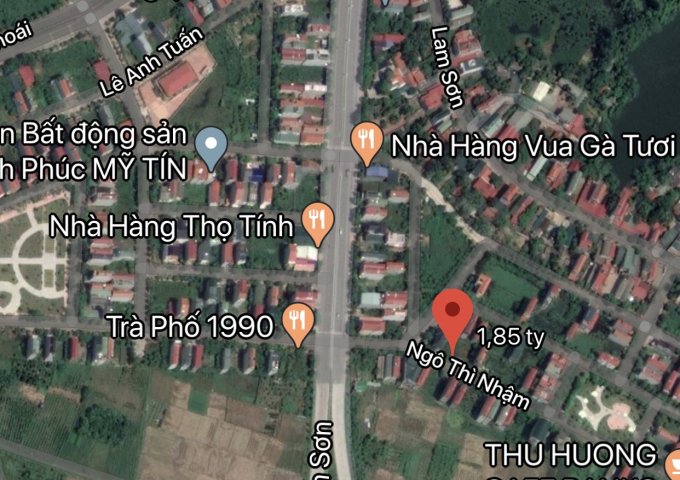 Bán đất Ngô Thị Nhậm, KDC Tỉnh Uỷ, Vĩnh Yên giá 1,85 tỷ. Lh 0399.566.078
