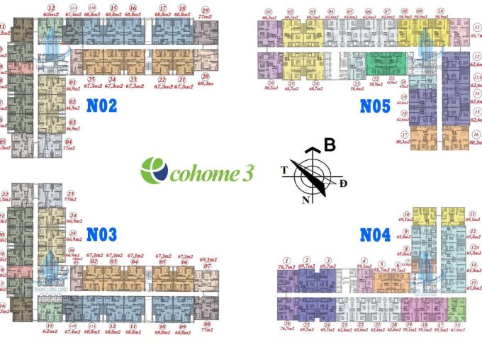 Chính chủ bán CHCC Ecohome3, 0404-N04: 59.1m2-giá 1ty120.LH 0389193082.