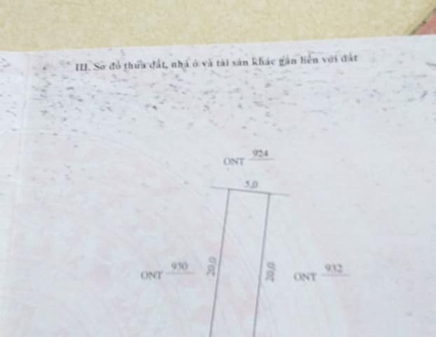 Chính chủ cần bán lô đất đẹp, giá cả thích hợp cho các nhà đầu tư tại thôn Đại Tín, xã Phước Lộc, huyện Tuy Phước, tỉnh Bình Định