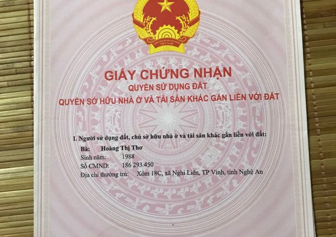 CHÍNH CHỦ CẦN BÁN NHANH LÔ ĐẤT VÀ NHÀ GỖ ĐẸP 554,5M2 TẠI XÓM 18C , XÃ NGHI LIÊN, TP VINH, TỈNH NGHỆ AN.LH 0902 661 107