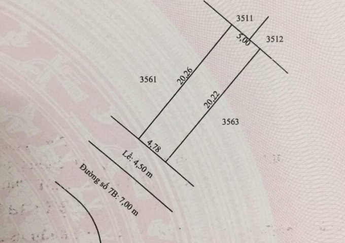 Bán nền KDC Đông Phú lô B2-64 - Diện tích: 99m2 ,nở hậu - Đường số 7