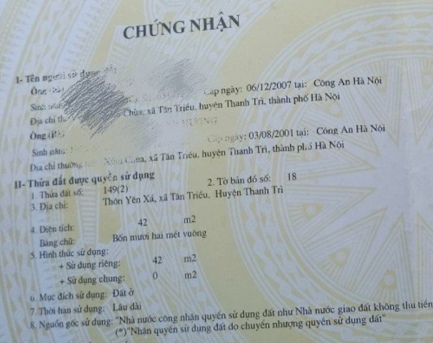 CHÍNH CHỦ BÁN ĐẤT CÓ SẴN NHÀ CẤP 4 YÊN XÁ, THANH TRÌ, HÀ NỘI