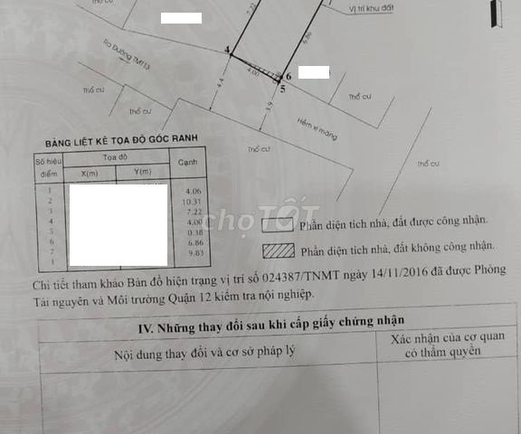 Bán nhà 70m2 Trung Mỹ Tây 13, P. TMT Quận 12: 3.4 tỷ C4