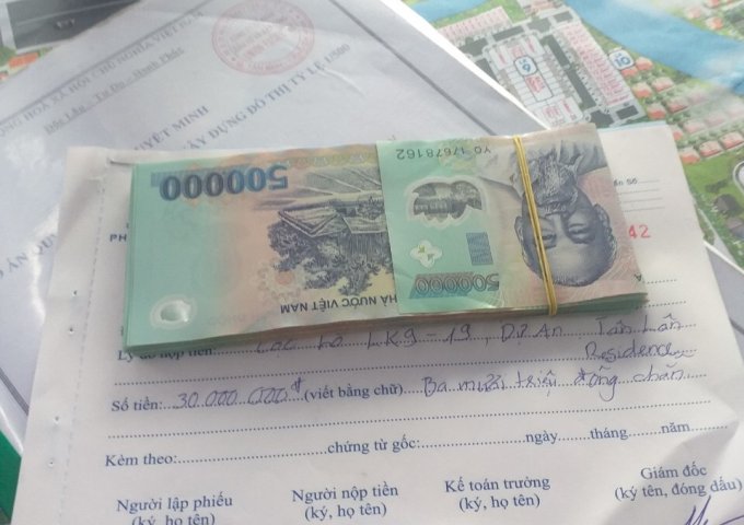 CHỈ 390 TRIỆU SỞ HỮU NGAY ĐẤT NỀN Ở KHU ĐÔ THỊ TÂN LÂN RESIDENCE- MT QUỐC LỘ 50.