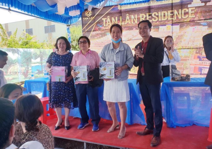 CHỈ 390 TRIỆU SỞ HỮU NGAY ĐẤT NỀN Ở KHU ĐÔ THỊ TÂN LÂN RESIDENCE- MT QUỐC LỘ 50.