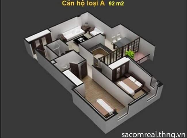 Bán căn hộ chung cư tại Dự án Belleza , Quận 7,  Hồ Chí Minh diện tích 92m2  giá 2.1 Tỷ, nhà lát toàn bộ sàn gỗ