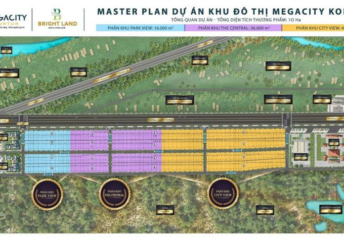 Mở bán dự án Megacity Kontum – Phân khu Park View – T10/2020 – Giá 425 triệu/170m2