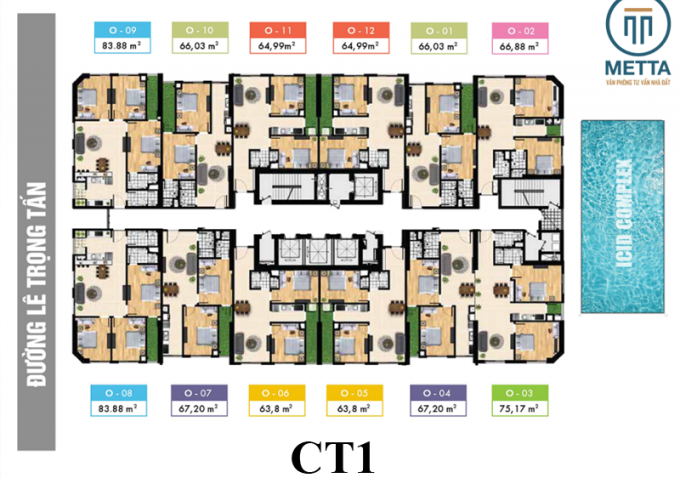Giá siêu hấp dẫn, chính chủ cần bán căn hộ tại ICICD Complex 65m2