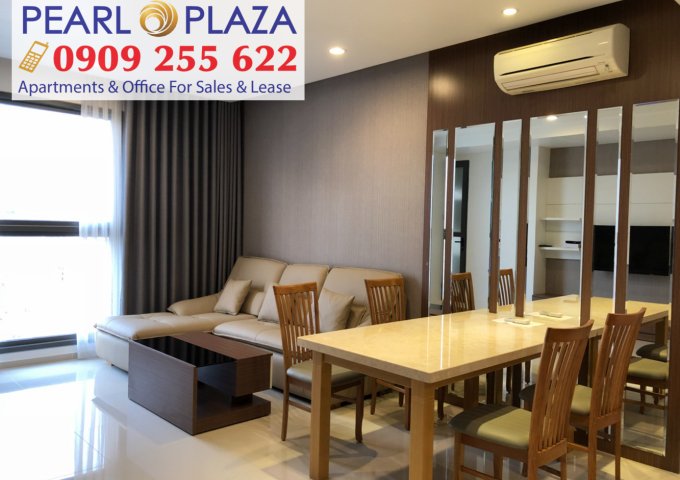 Cho Thuê căn hộ Pearl Plaza 1pn, View Landmark 81, Tầng Cao, Full Nội Thất Mới. Hotline 0909 255 622 