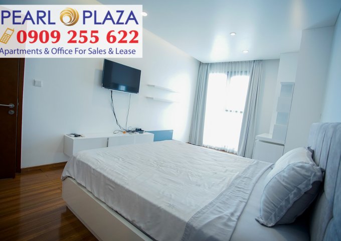 Cho Thuê căn hộ Pearl Plaza 1pn, View Landmark 81, Tầng Cao, Full Nội Thất Mới. Hotline 0909 255 622 