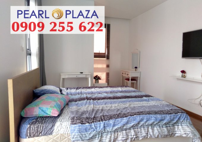 Cho Thuê căn hộ Pearl Plaza 1pn, View Landmark 81, Tầng Cao, Full Nội Thất Mới. Hotline 0909 255 622 